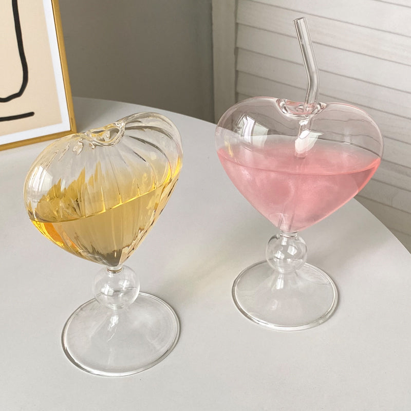 Heart-Shaped Cocktail Goblet