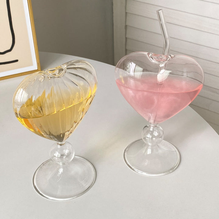 Heart-Shaped Cocktail Goblet