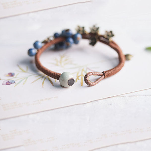 Handmade Blueberry Bracelet