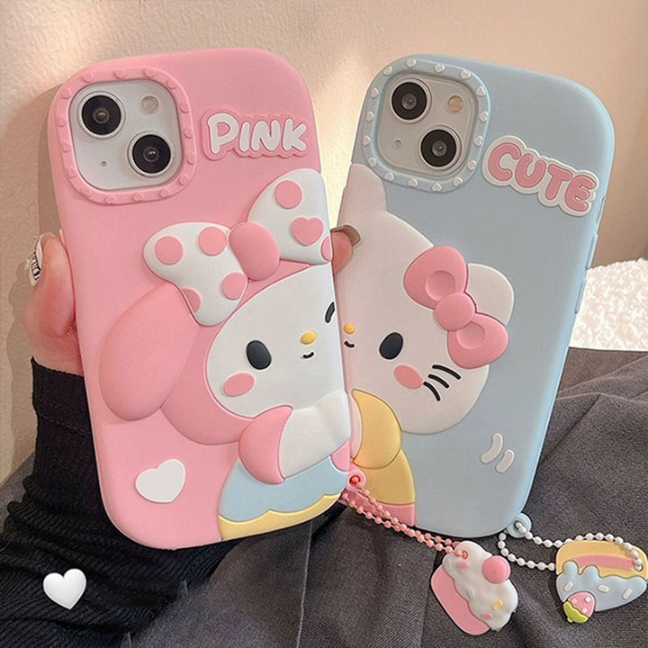 Cute Cartoon Kitty iPhone Case