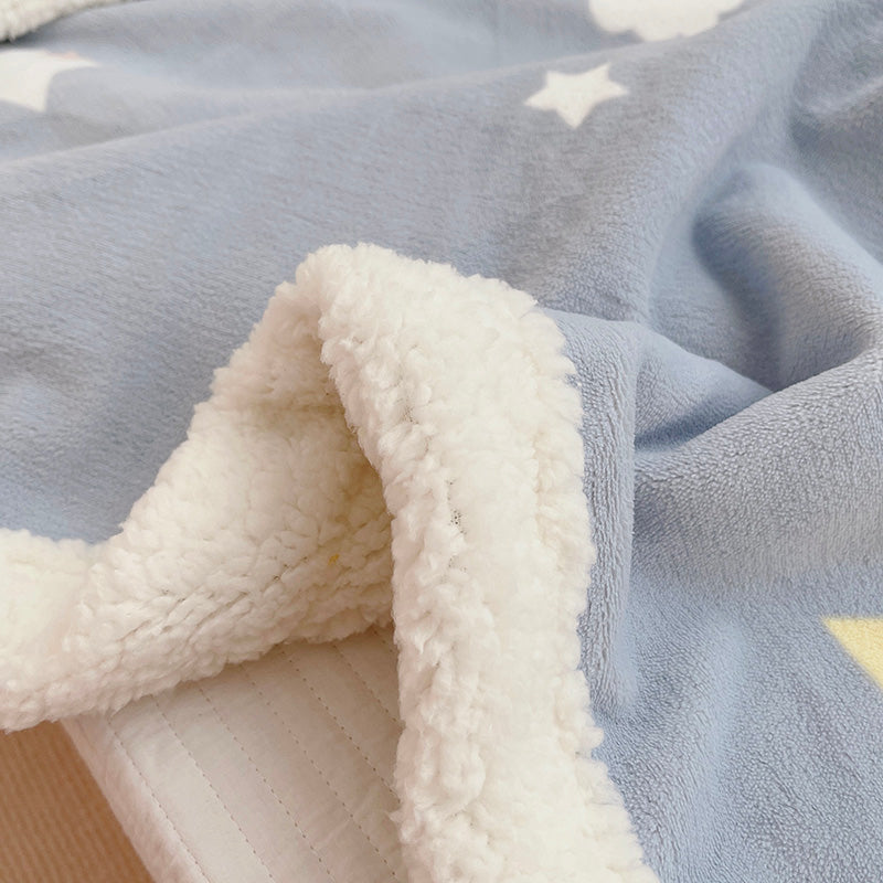 Blue Stars Moon Blanket