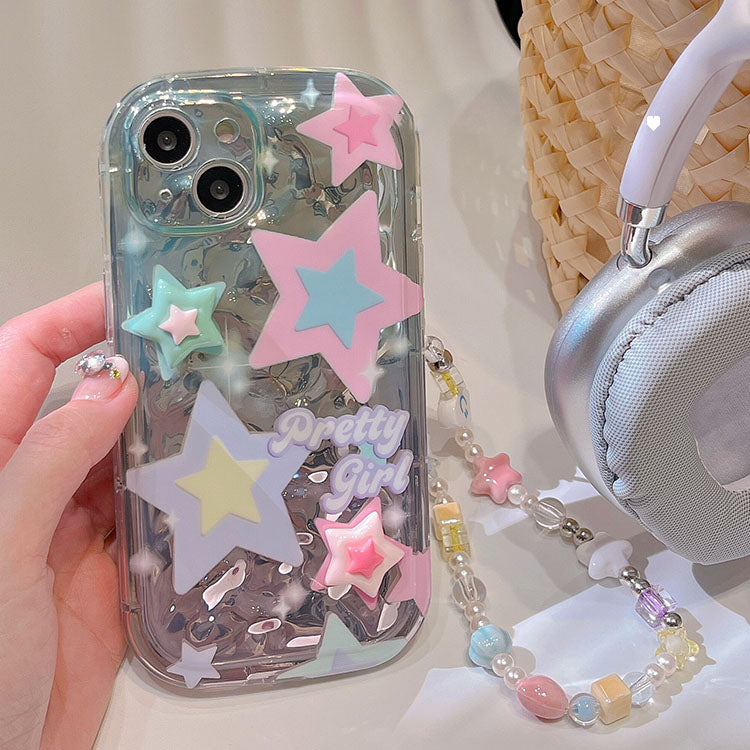 Cool Embossed 3D Star iPhone Case