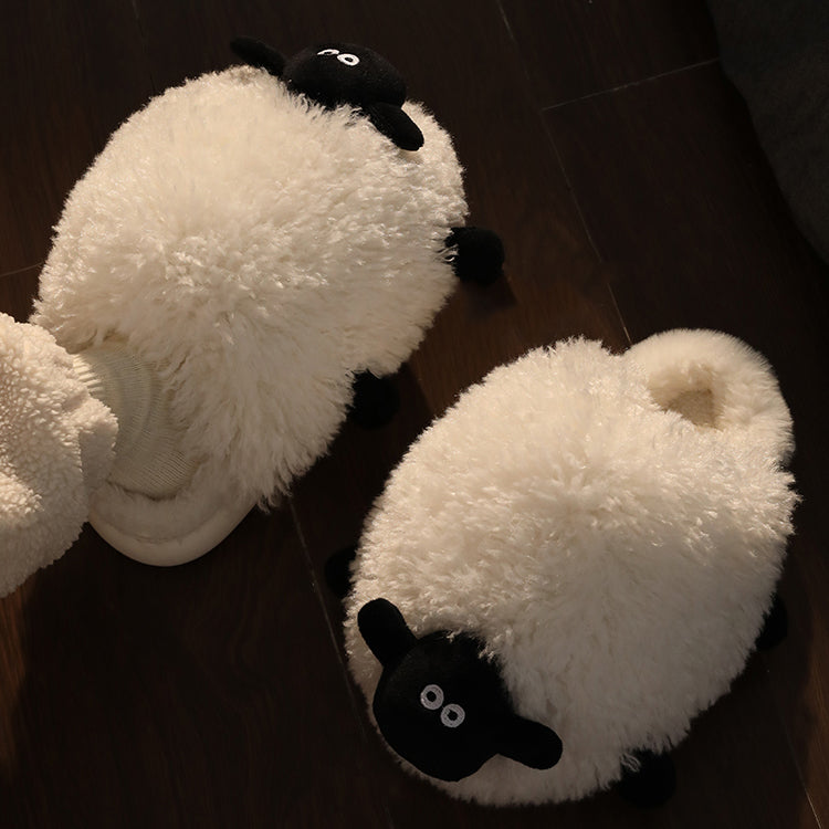 Cute Sheep Plush Slippers