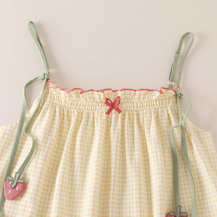 Strawberry Losse Pajamas Dress