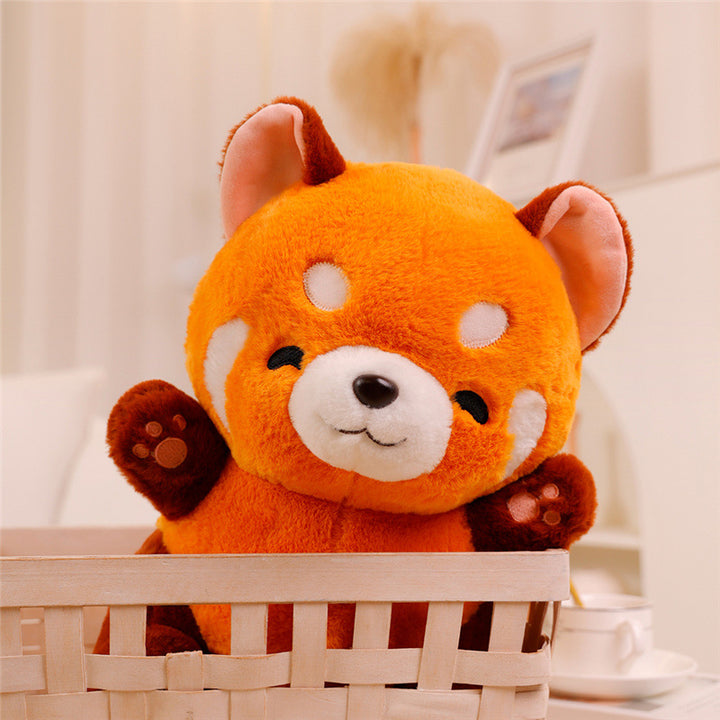 Happy Little Red Bear Plush Toy