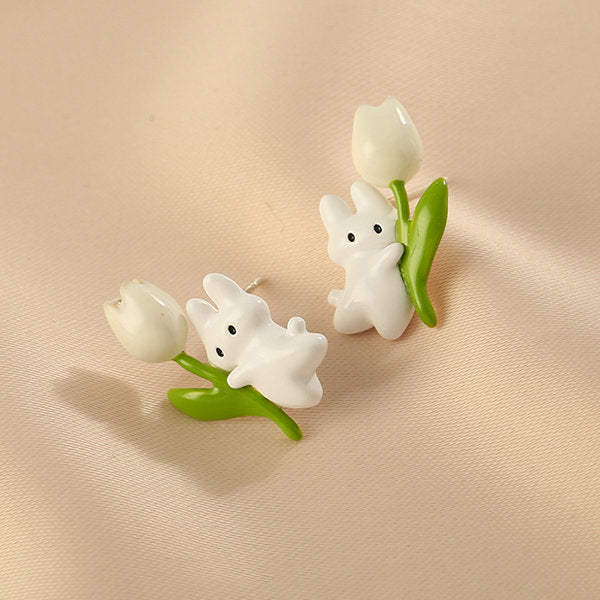 Tulip Bunny Earrings