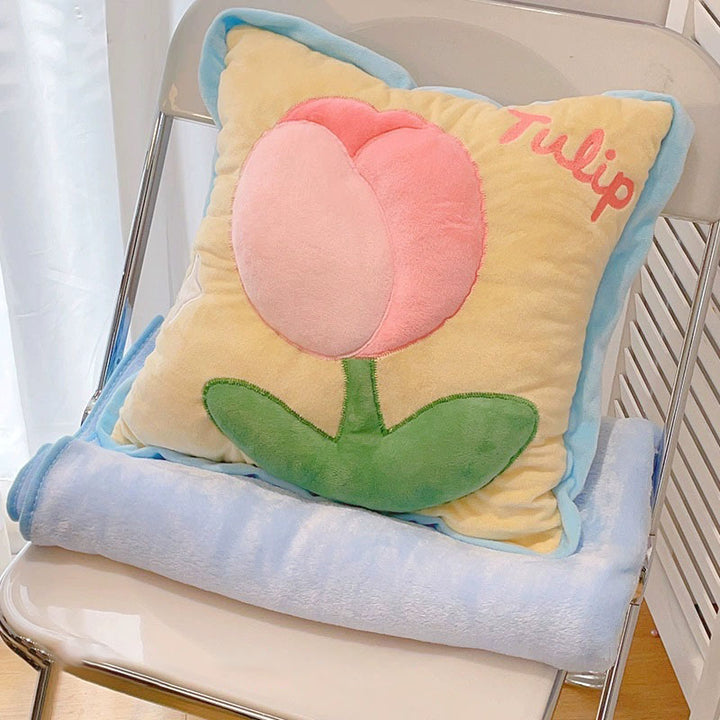 Rabbit Tulip Pillow