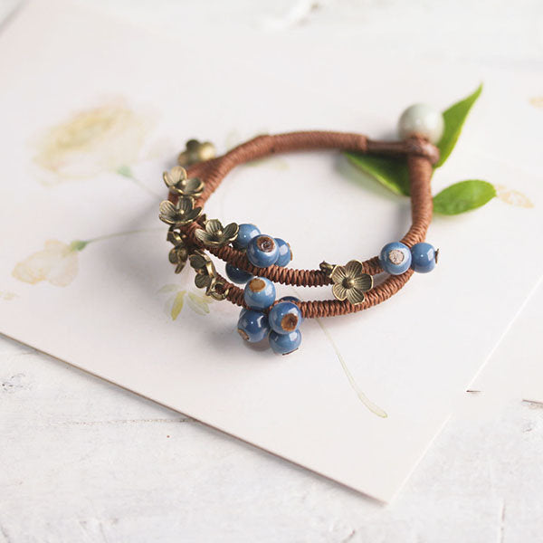 Handmade Blueberry Bracelet