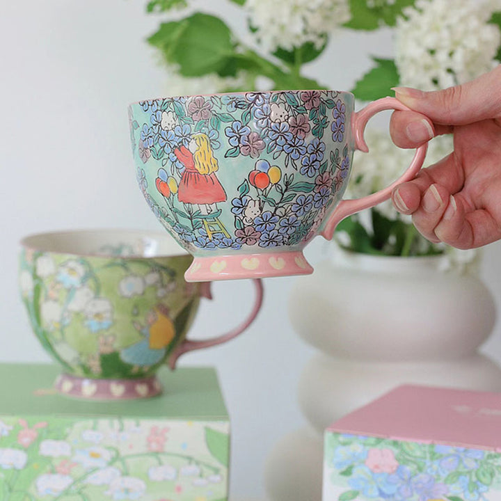 Cute Bunny Mushroom Lily of the Valley Mug