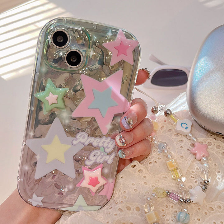 Cool Embossed 3D Star iPhone Case