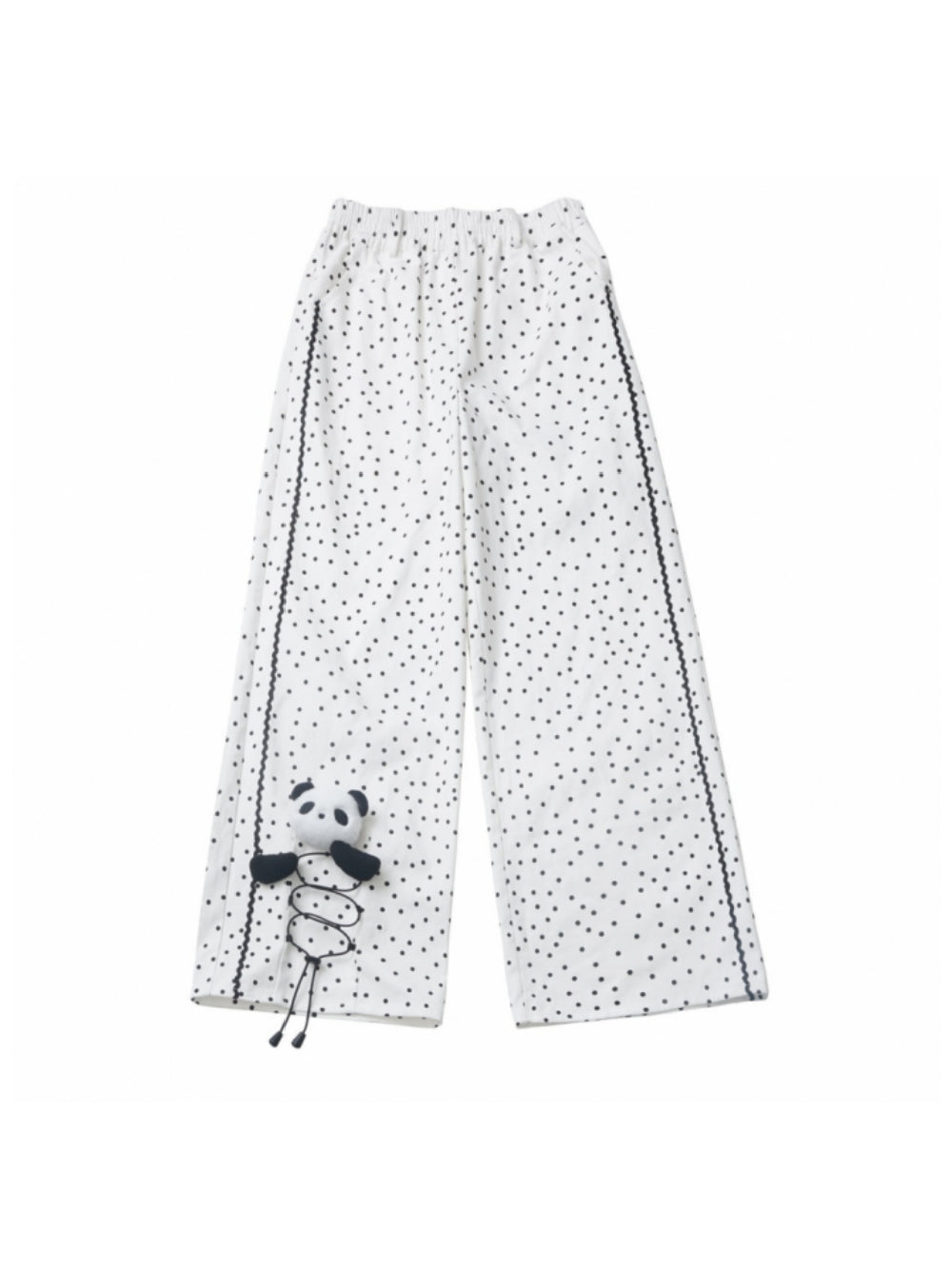 Cute Panda Collar Top/Polka Dot Pants/Skirt
