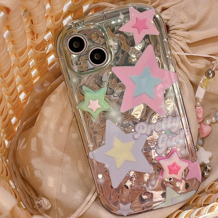 Cool Embossed 3D Star iPhone Case