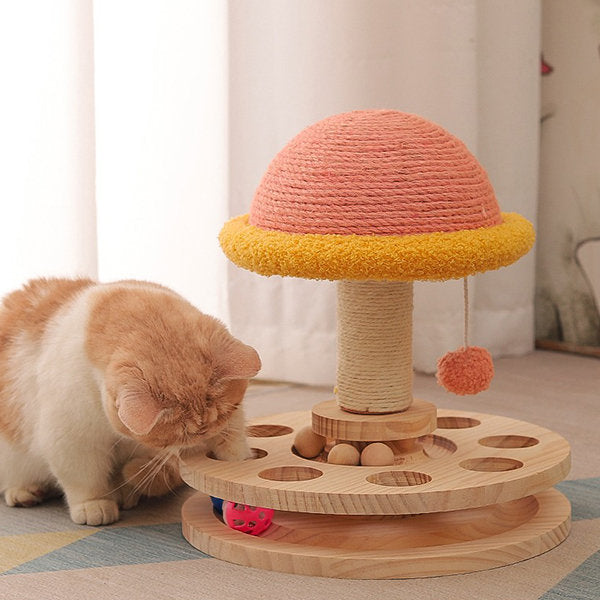 Mushroom Cat Scratching Board