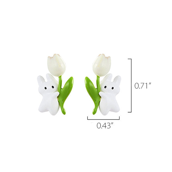 Tulip Bunny Earrings