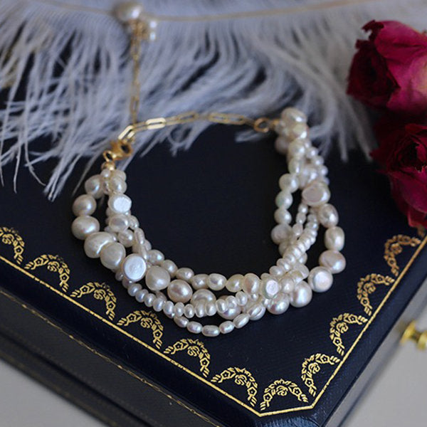 Multi-layered Pearl Bracelet