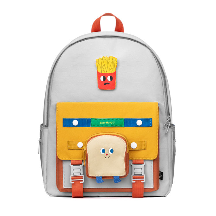 Cute Cartoon Toast Fries Backpack