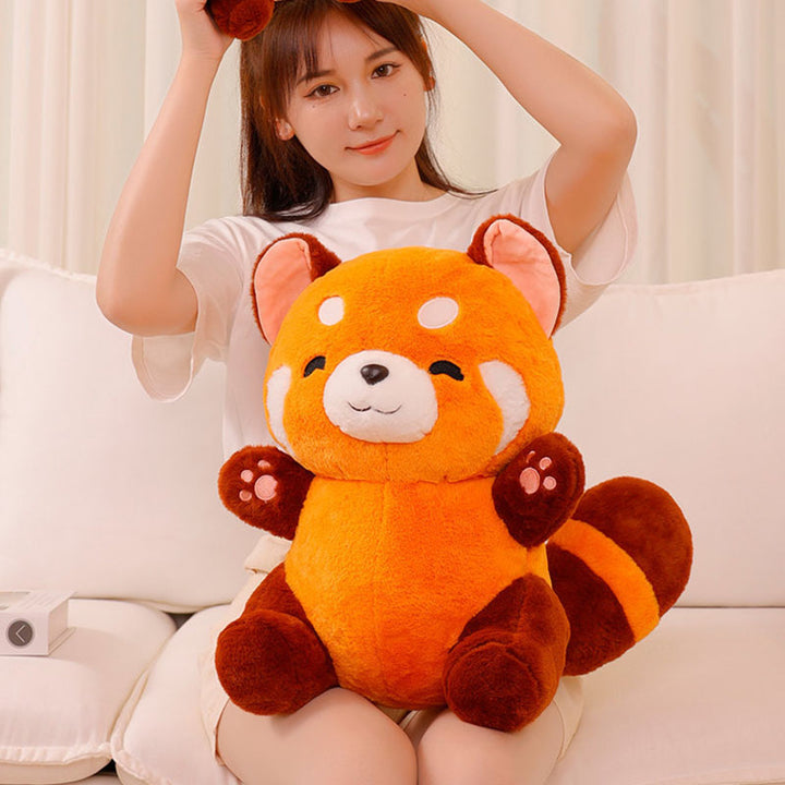 Happy Little Red Bear Plush Toy