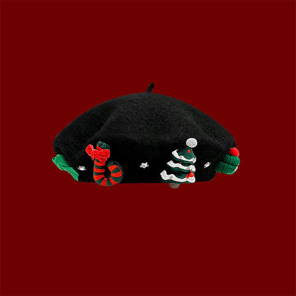 Festive Christmas Beret