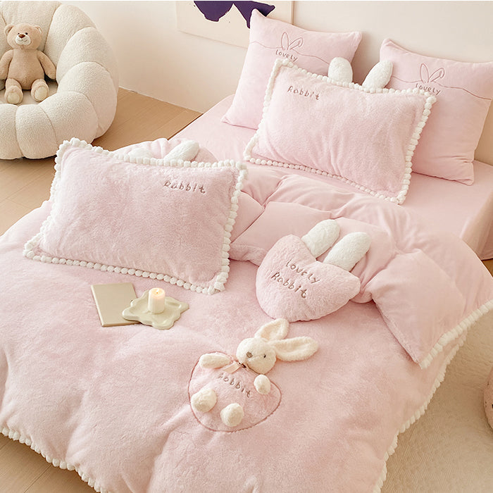 Cute Cartoon Bunny Bedding Set