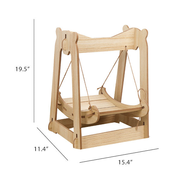 Wood Cat Rocking Chair