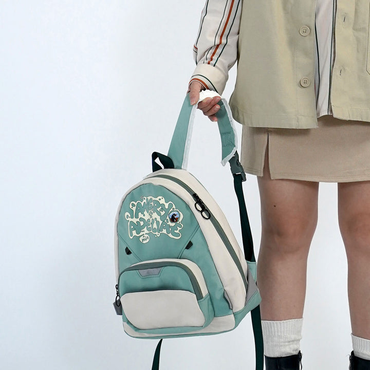 Japanese Style Letters Print Causal Backpack