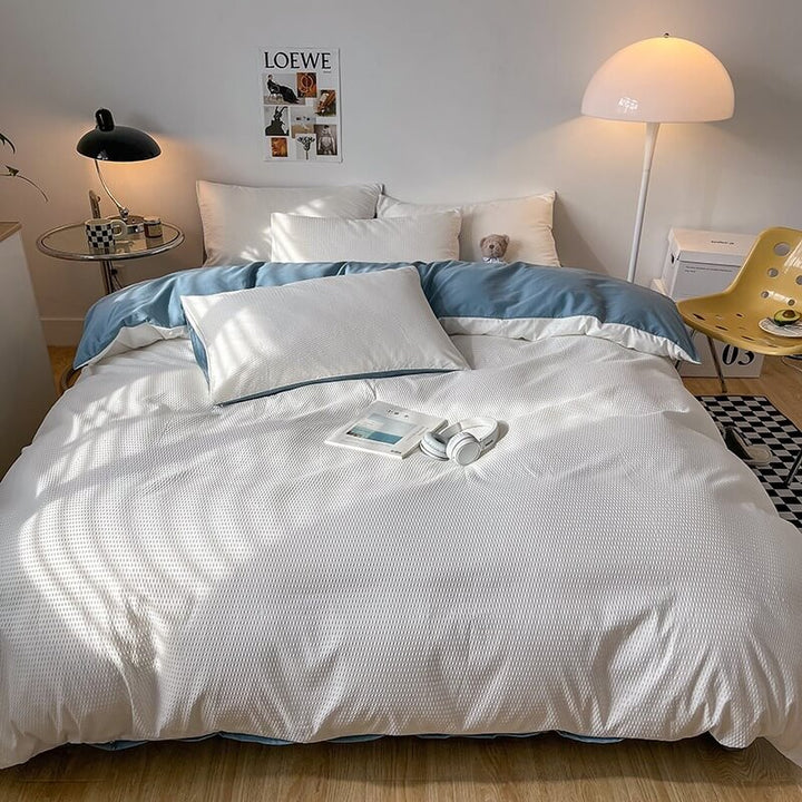 Waffle Weave Bedding Set