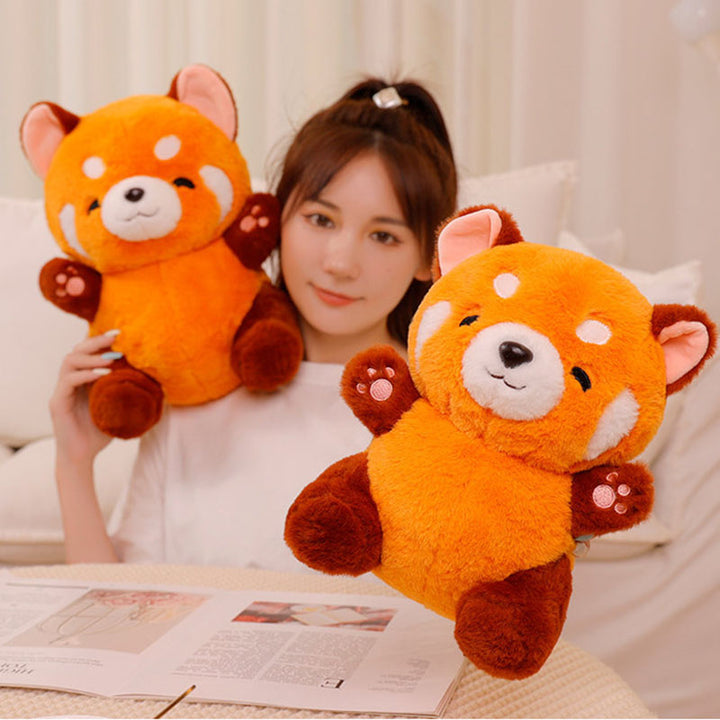 Happy Little Red Bear Plush Toy