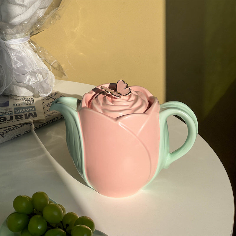 Tulip Ceramic Teapot Set