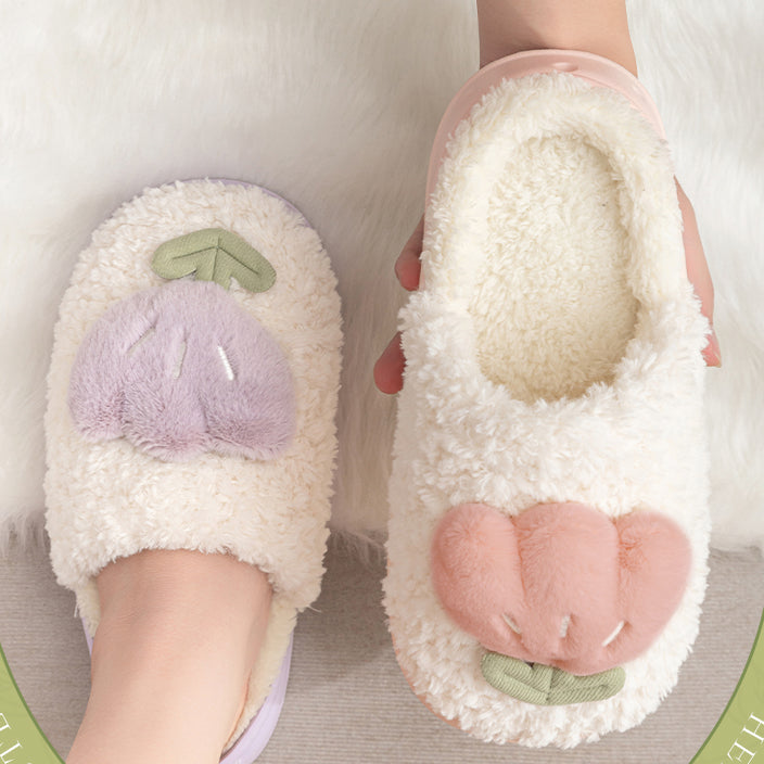 Tulip Plush Slippers