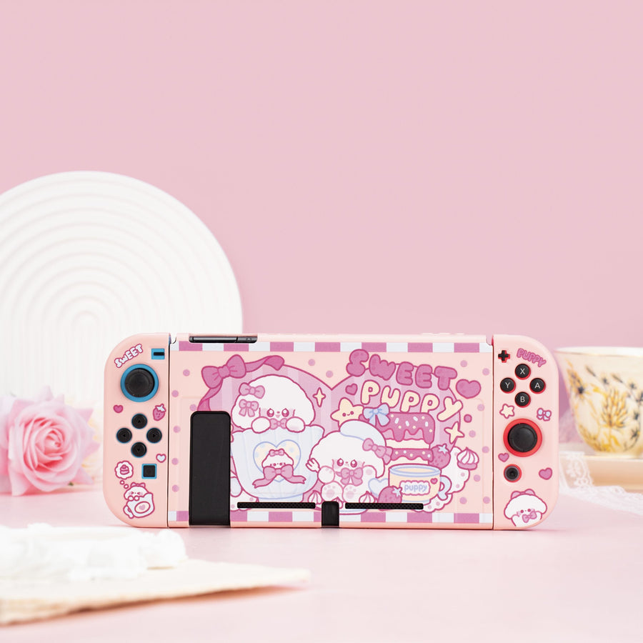 Sweet Puppy & Bear Protective Case for Switch OLED