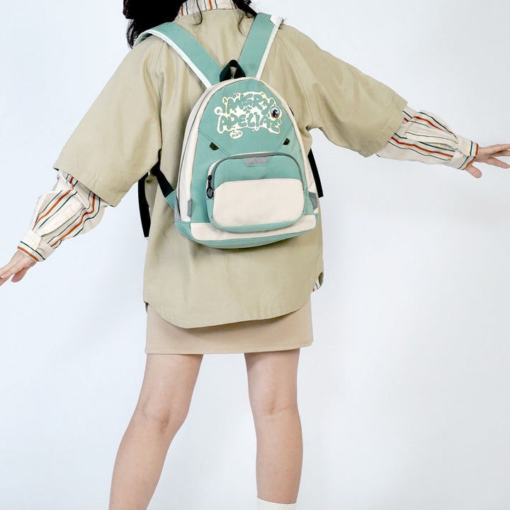 Japanese Style Letters Print Causal Backpack