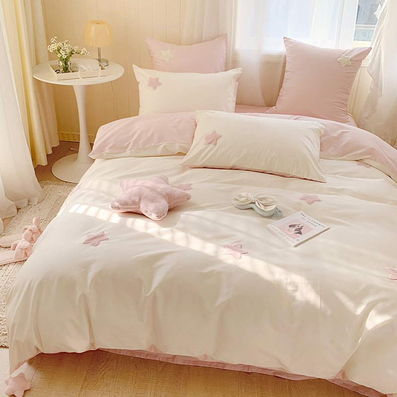 Cute Stars Cotton Bedding Set