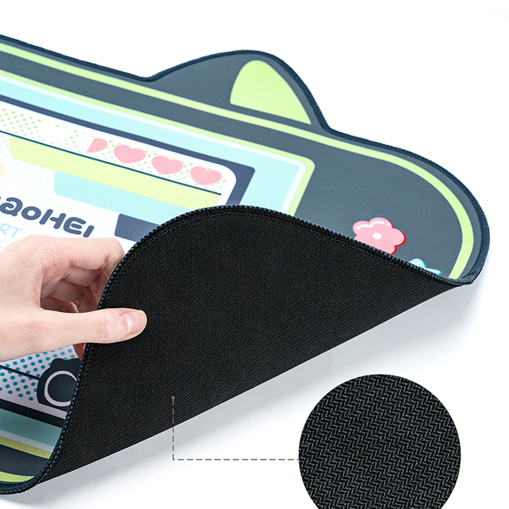 Cartoon Black Kitty Mouse Pad