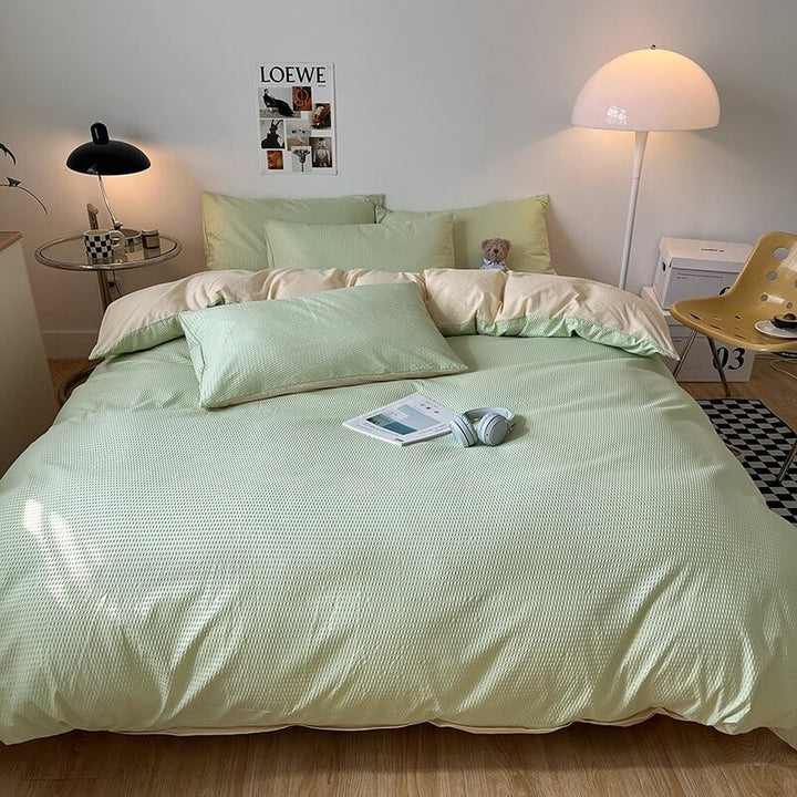 Waffle Weave Bedding Set