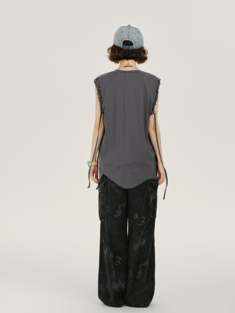 Adorable Uneven Hem Casual Summer Top