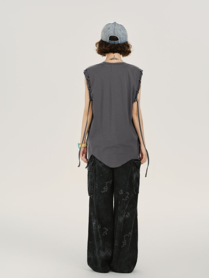 Adorable Uneven Hem Casual Summer Top