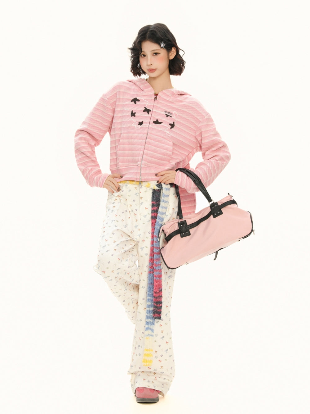 Bunny Ear Zip Up Hoodie Sweet & Edgy Streetwear Jacket