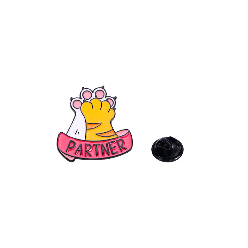 CUTE PINK CAT PAW PINS