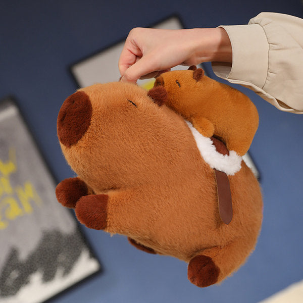 Capybara Family Plush Toy