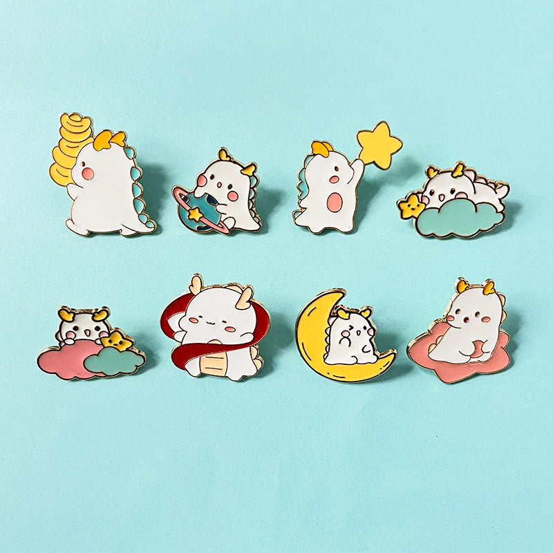 Cartoon Cute Dinosaur Brooch
