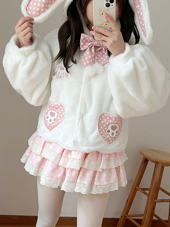 Cute Bunny Plush Lolita Jacket