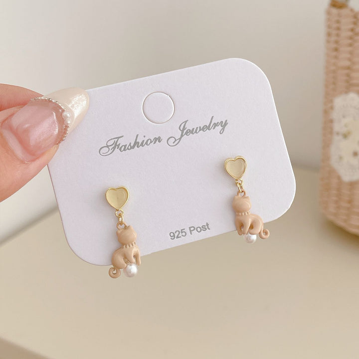 Cute Cartoon Kitten Earrings