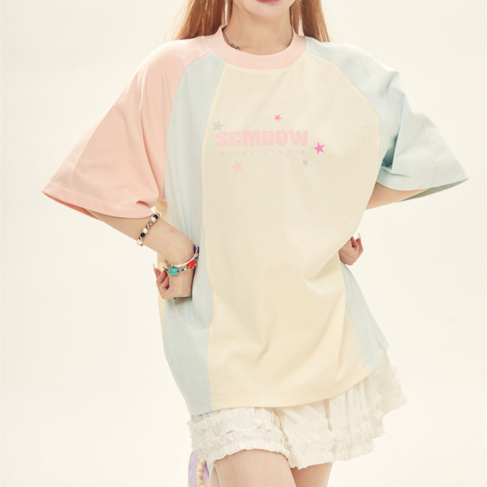 Dopamine Color-Block T-Shirt