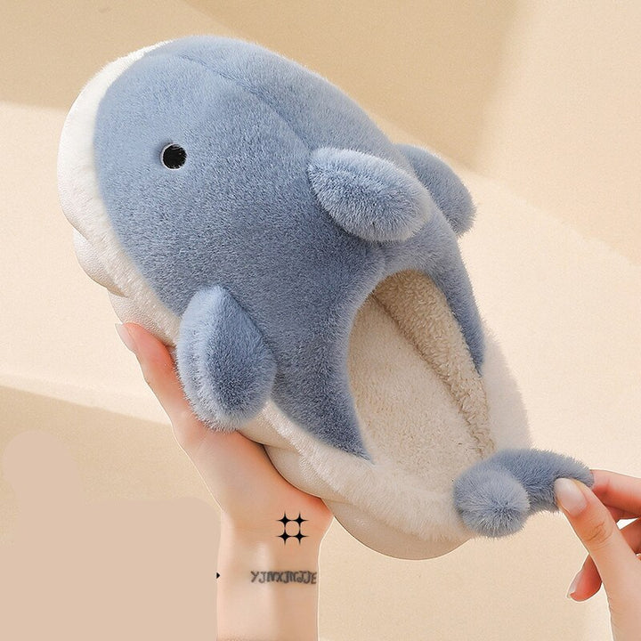 Cute Shark Plush Slipper