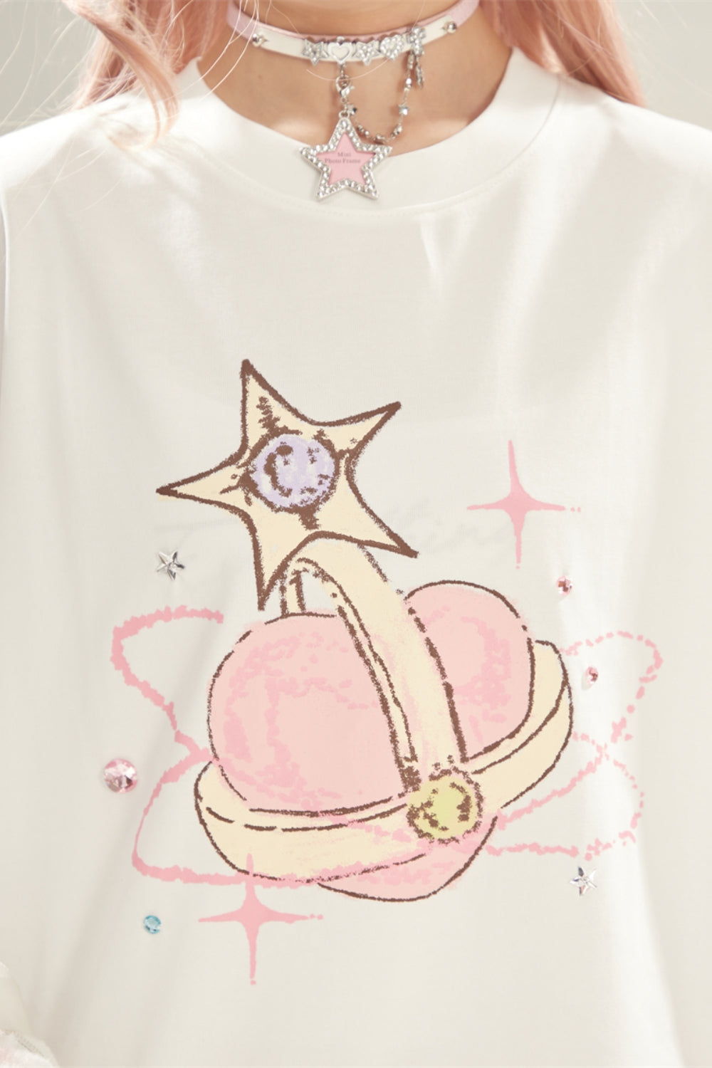 Heart Print Relaxed Fit Tee