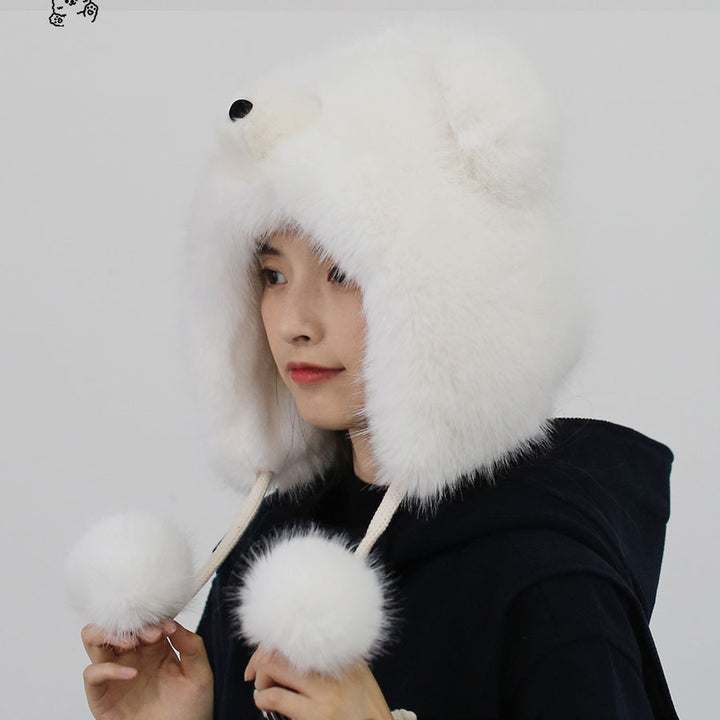 Cute Cartoon Bear Plush Hat