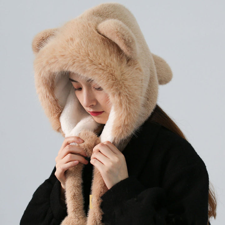 Cute Bear Ears Plush Hat