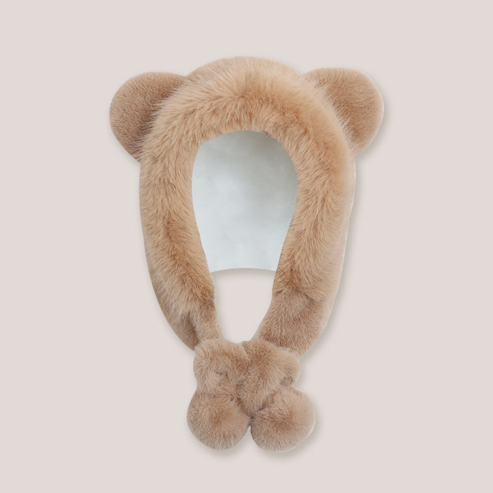Cute Bear Ears Plush Hat