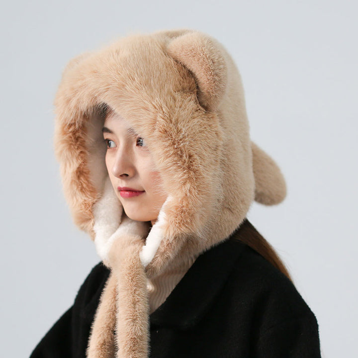 Cute Bear Ears Plush Hat