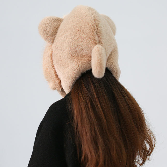Cute Bear Ears Plush Hat